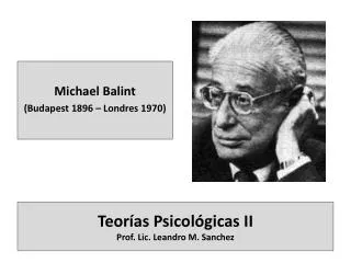 teor as psicol gicas ii prof lic leandro m sanchez