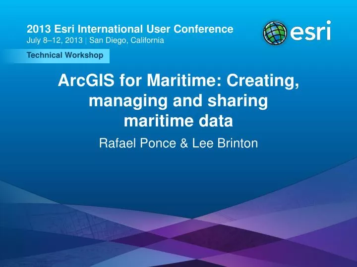 arcgis for maritime creating managing and sharing maritime data