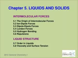 Chapter 5. LIQUIDS AND SOLIDS