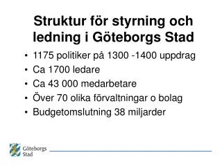 struktur f r styrning och ledning i g teborgs stad