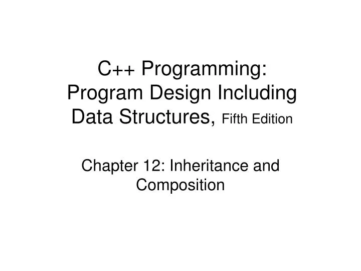 c programming program design including data structures fifth edition
