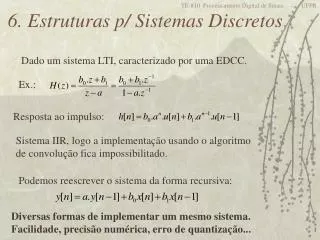 6 estruturas p sistemas discretos