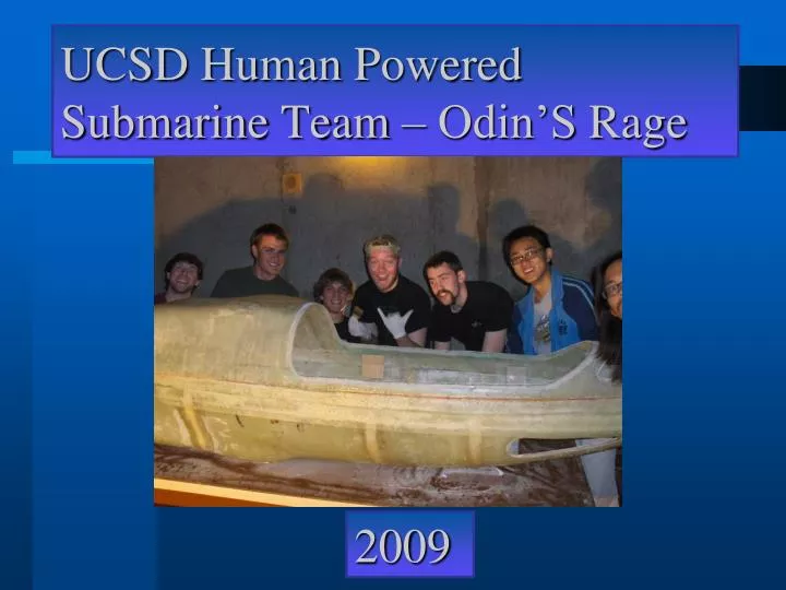 ucsd human powered submarine team odin s rage