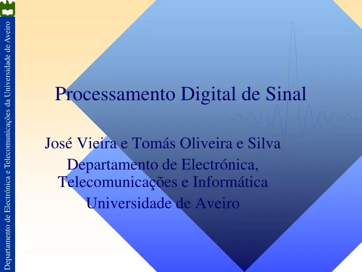 processamento digital de sinal