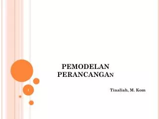 pemodelan perancangan