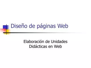 dise o de p ginas web