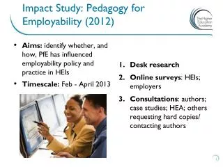 Impact Study: Pedagogy for Employability (2012)