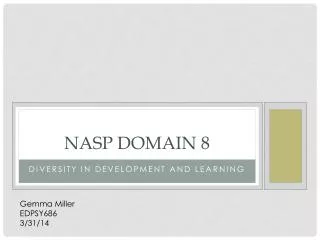 NASP Domain 8