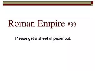 Roman Empire #39