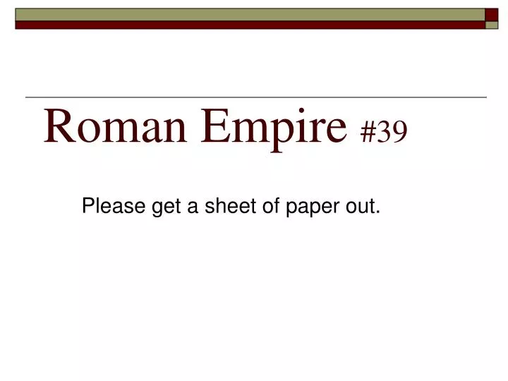 roman empire 39
