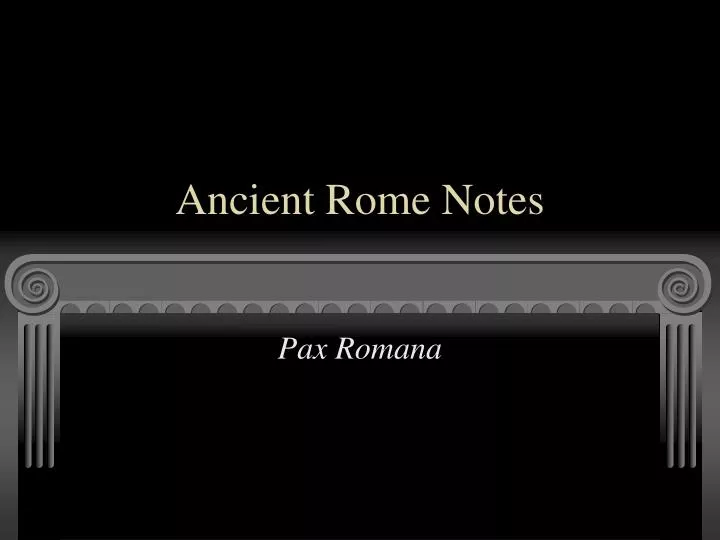 ancient rome notes