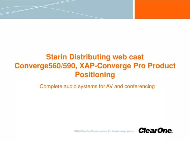 complete audio systems for av and conferencing