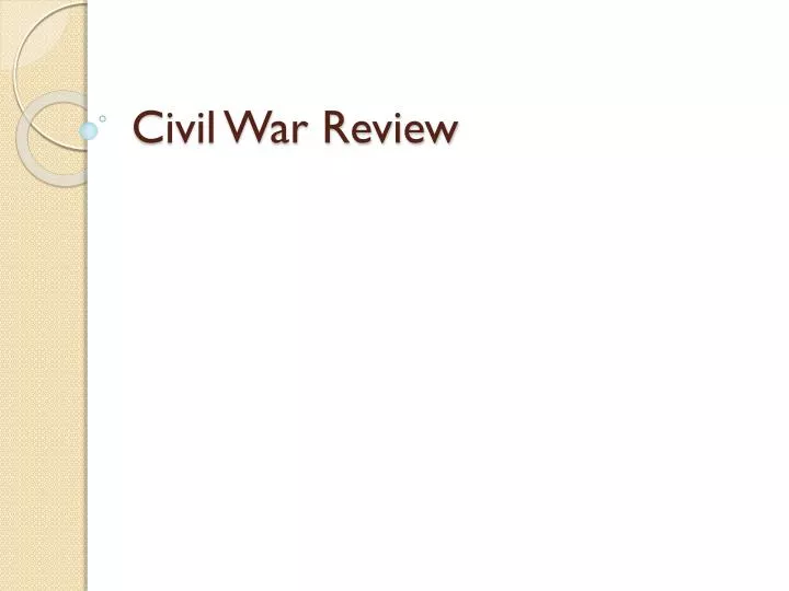 civil war review