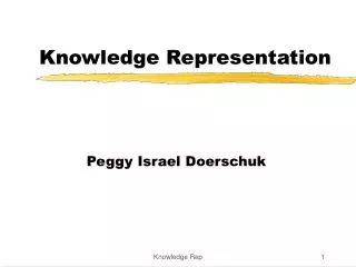 Knowledge Representation