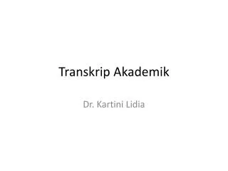 transkrip akademik