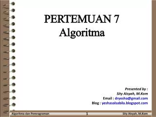 pertemuan 7 algoritma