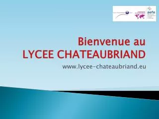 bienvenue au lycee chateaubriand