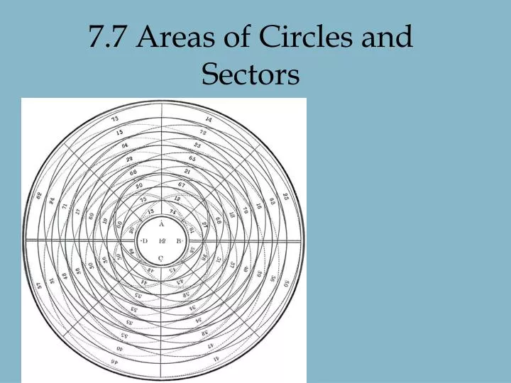 7 7 areas of circles and sectors
