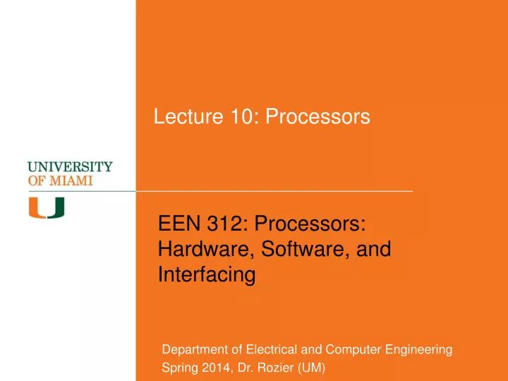 lecture 10 processors