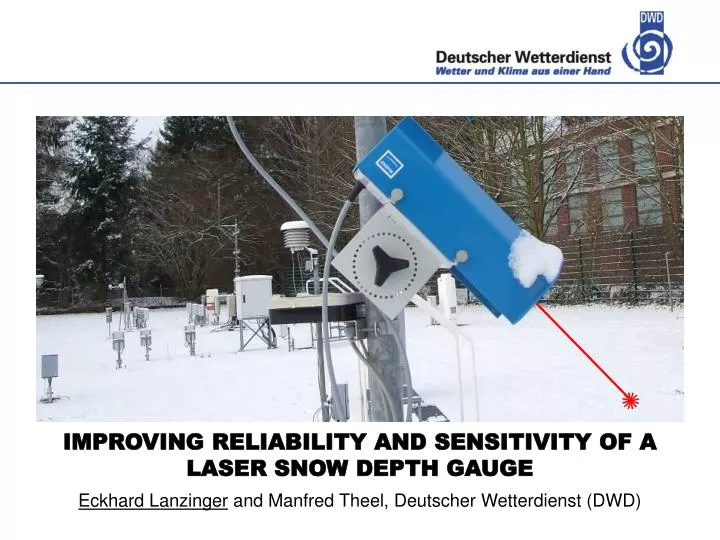improving reliability and sensitivity of a laser snow depth gauge