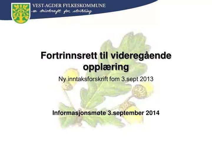 informasjonsm te 3 september 2014