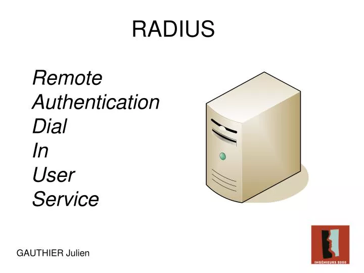 remote authentication dial in user service