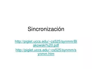 sincronizaci n