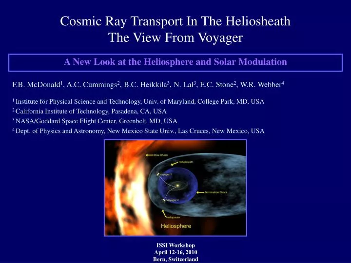 a new look at the heliosphere and solar modulation