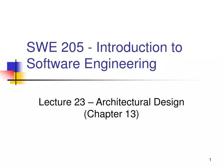 swe 205 introduction to software engineering