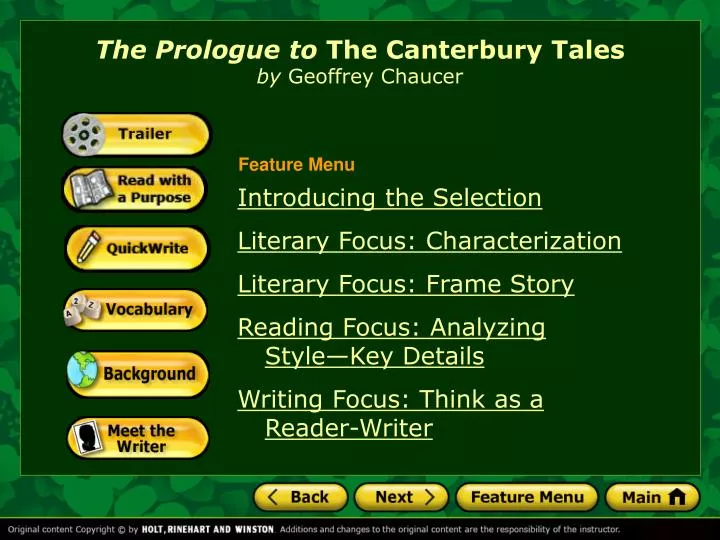the prologue to the canterbury tales by geoffrey chaucer