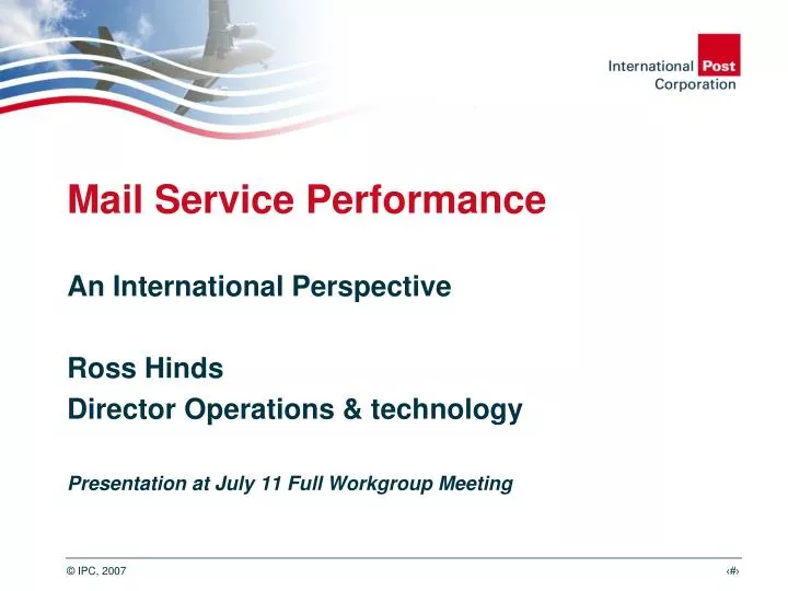 mail service performance