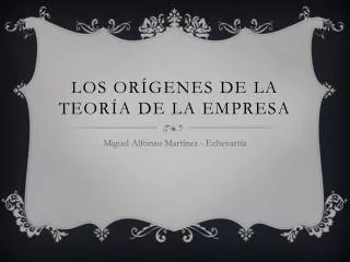 los or genes de la teor a de la empresa