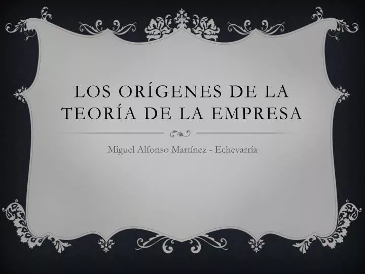 los or genes de la teor a de la empresa