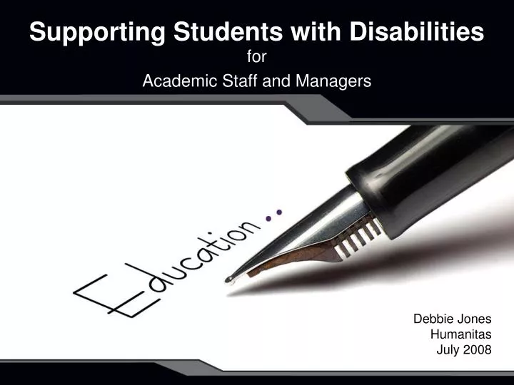 supporting students with disabilities