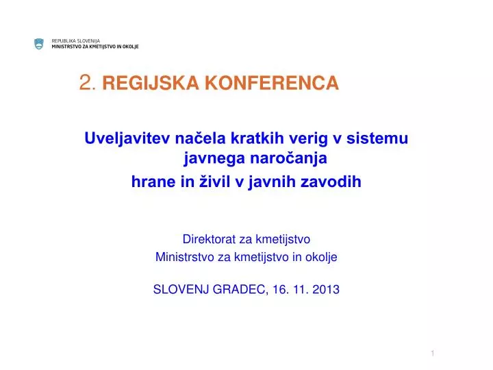 2 regijska konferenca