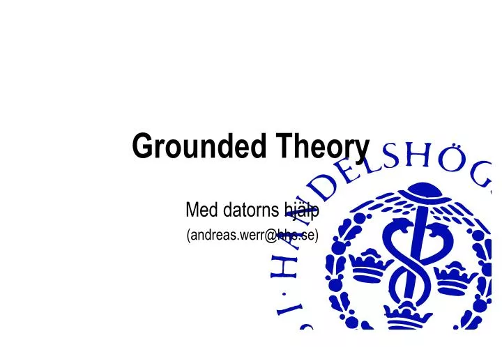 grounded theory