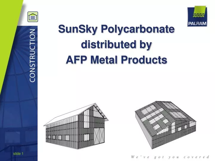 sunsky polycarbonate distributed by afp metal products