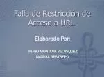 Falla de Restricción de Acceso a URL - slide 1