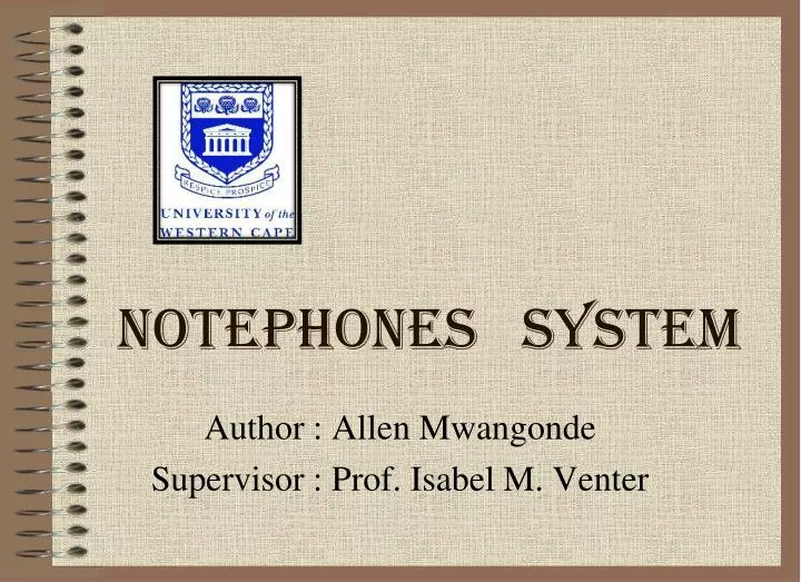 author allen mwangonde supervisor prof isabel m venter