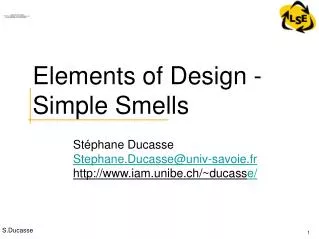 Elements of Design - Simple Smells