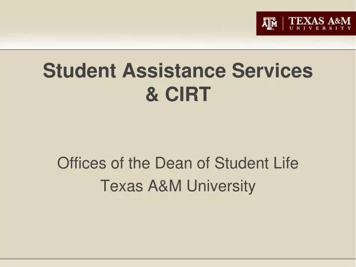 student assistance services cirt
