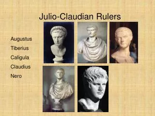 Julio-Claudian Rulers