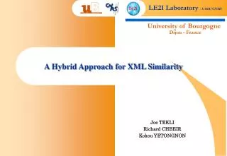 A Hybrid Approach for XML Similarity