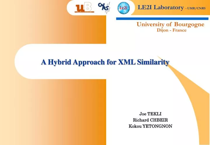 a hybrid approach for xml similarity
