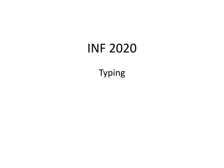 inf 2020