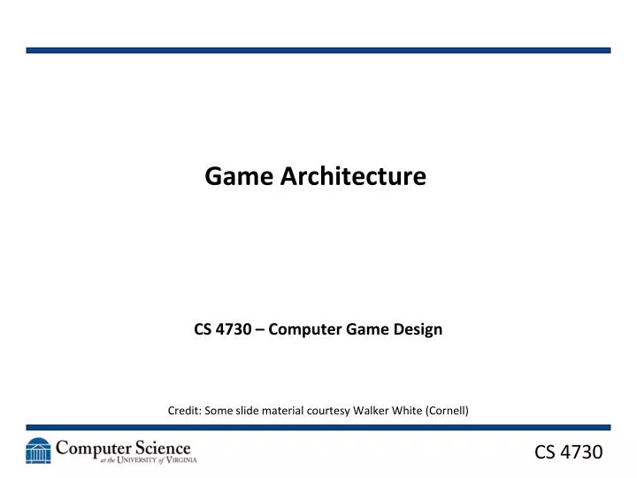 game architecture