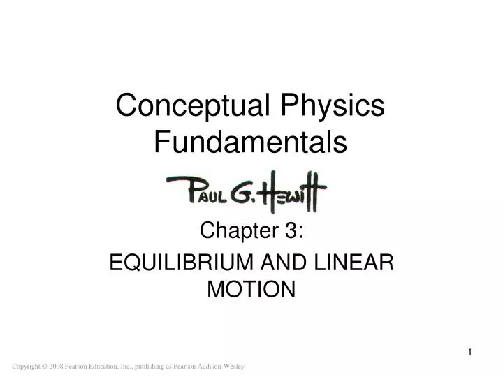 conceptual physics fundamentals