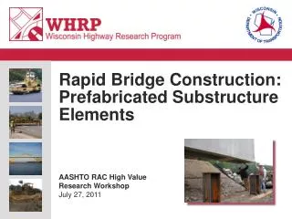 Rapid Bridge Construction: Prefabricated Substructure Elements