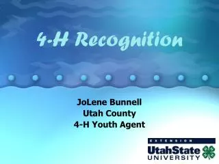 4-H Recognition