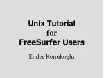 Unix Tutorial for FreeSurfer Users - slide 1